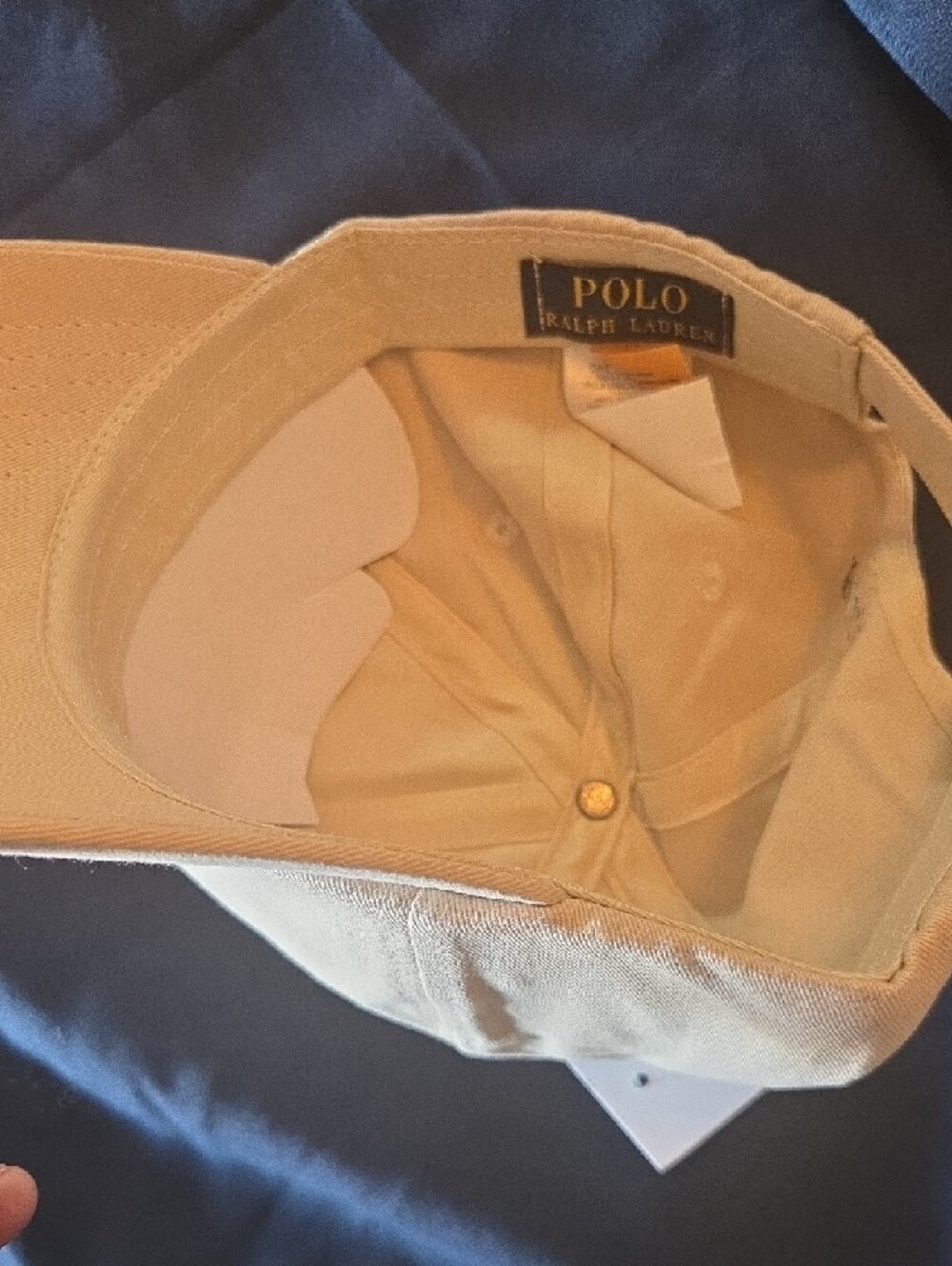 Ralph Lauren Stone Khaki Baseball Cap | Black Pony Logo | Adjustable Dad Hat - Picture 5 of 11